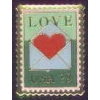 LOVE HEART WITH ENVELOPE STAMP PIN